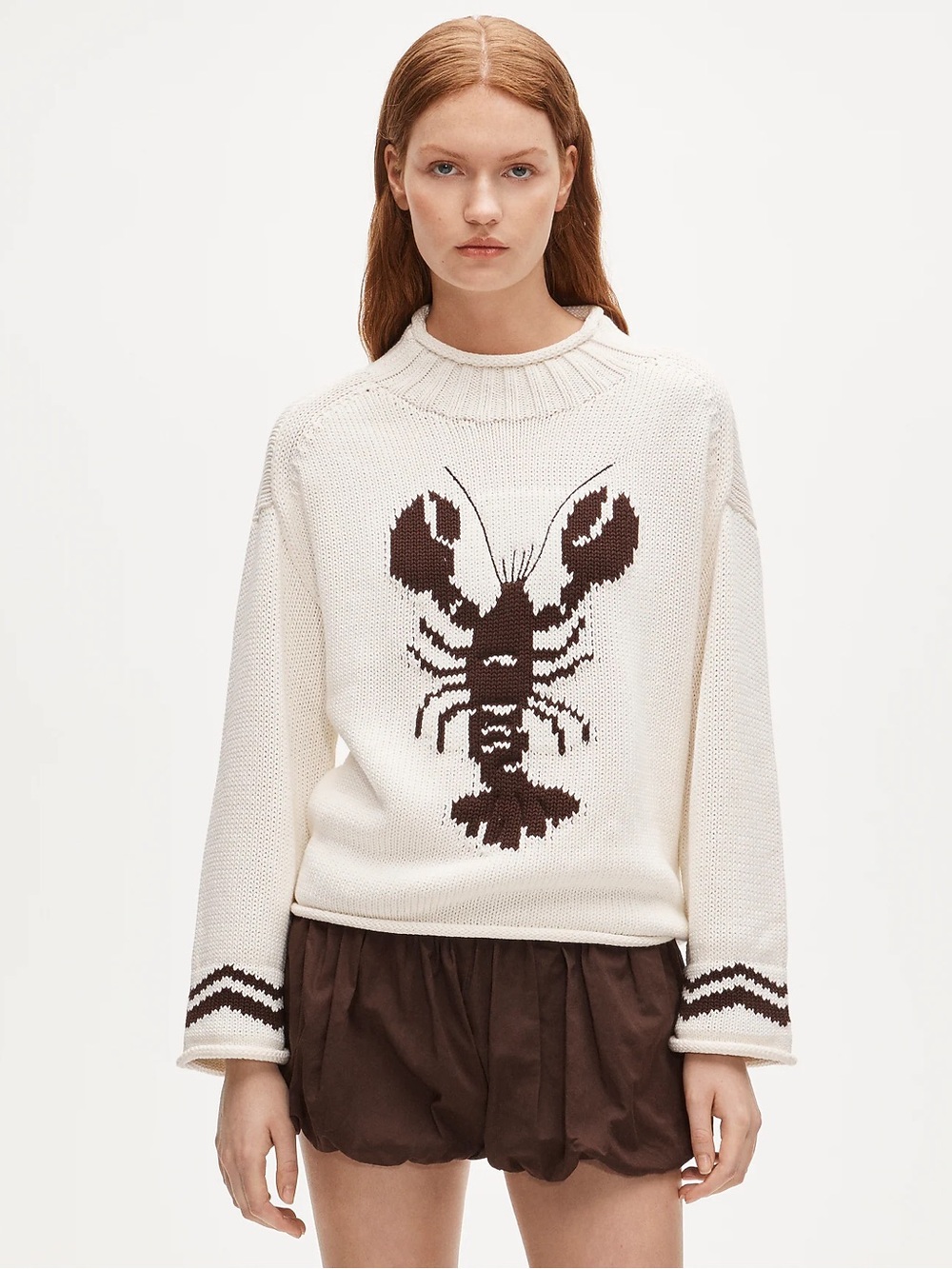 J.Crew 2025 Rollneck™ Sweater with Lobster Intarsia